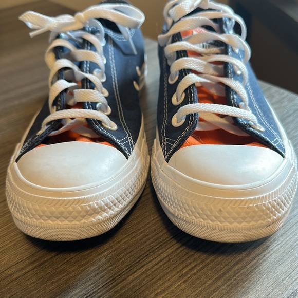 Like New Converse Navy & Orange Sneakers - Picture 2 of 7